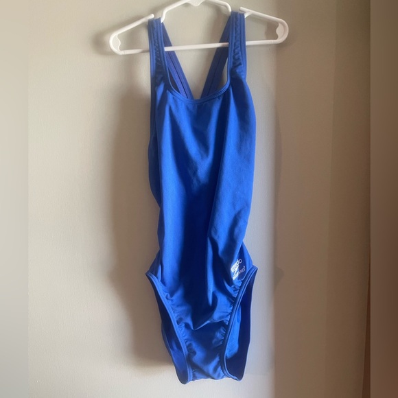 Speedo Endurance Blue One-Piece Swimsuit - Picture 1 of 4